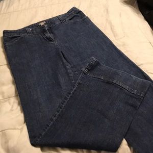 J Jill wide leg trouser denim